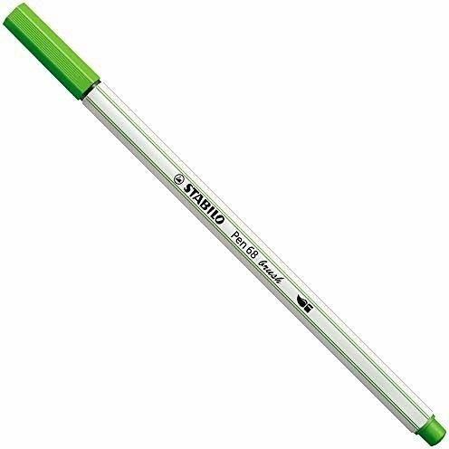 Pennarello Premium con punta a pennello - STABILO Pen 68 brush - Verde Chiaro