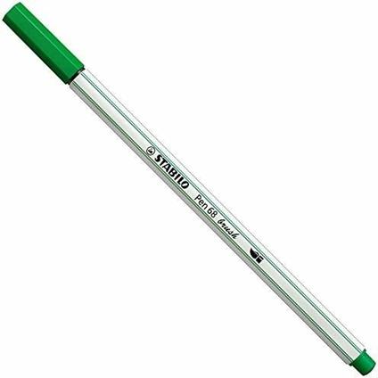 Pennarello Premium con punta a pennello - STABILO Pen 68 brush - Verde