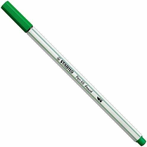 Pennarello Premium con punta a pennello - STABILO Pen 68 brush - Verde