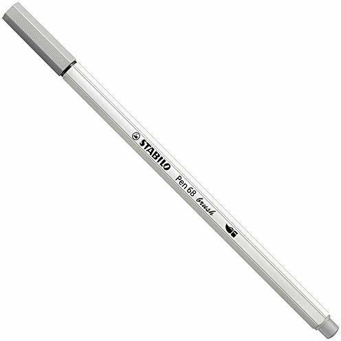 Pennarello Premium con punta a pennello - STABILO Pen 68 brush - Grigio Freddo Medio