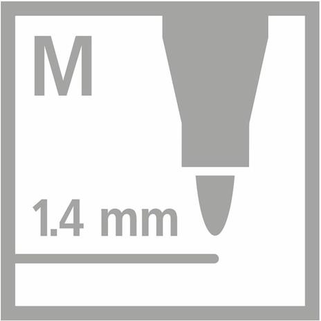 Pennarello Premium Metallizzato - STABILO Pen 68 metallic - Scatola in metallo da 8 - con 8 colori assortiti - 10