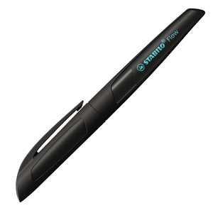Cartoleria Penna Stilografica - STABILO Flow ACTIVE in nero - 1 penna - Cartuccia inclusa Stabilo