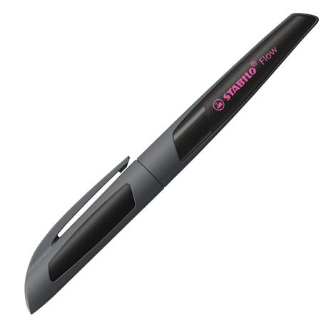 Penna Stilografica - STABILO Flow ACTIVE in antracite - 1 penna - Cartuccia inclusa
