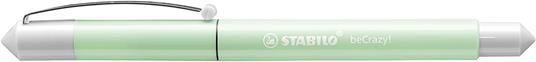 Penna Stilografica - STABILO beCrazy! Uni Colors in Kiwi - Cartuccia Blu inclusa - 4