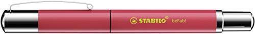 Penna Stilografica - STABILO beFab! Uni Colors in Rosso Anguria - Cartuccia Blu inclusa - 2