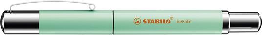 Penna Stilografica - STABILO beFab! Uni Colors in Basilico - Cartuccia Blu inclusa