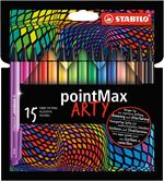 Fineliner Premium - STABILO pointMax - ARTY - Astuccio da 15 - Colori assortiti