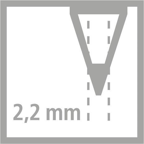 Matita Ergonomica triangolare - STABILO EASYgraph S Metallic per Destrimani in Oro e Argento - Pack da 2 - Gradazione HB - 5