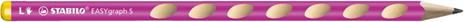 School Set - STABILO EASYgraph S in Rosa per Mancini - con Gomma + Temperino - 2