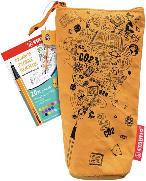 Fineliner - STABILO point 88 in Astuccio di Carta Resistente e Lavabile - 20 colori assortiti