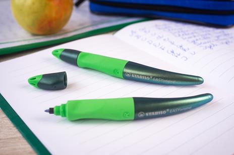 Penna roller STABILO EASYoriginal Holograph per destrimani Verde. Con 1 ricarica blu - 5