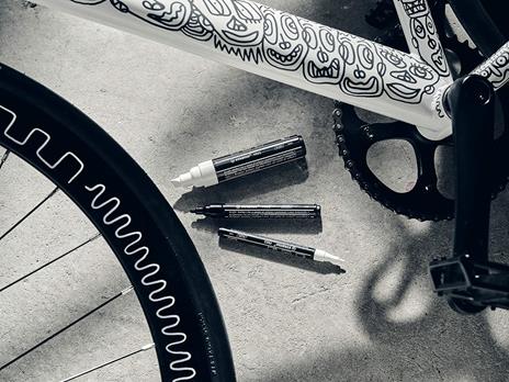 Marker acrilico - STABILO FREE Acrylic - T300 Punta rotonda 2-3mm - Confezione da 5 - Carminio - 5