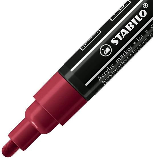Marker acrilico- STABILO FREE Acrylic - T300 Punta rotonda 2-3mm - Urban Edition - Astuccio da 5 - Colori assortiti - 3