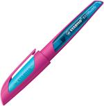 Penna Stilografica Ergonomica per bambini STABILO EASYbuddy FRESH EDITION in fucsia/azzurro Punta Cartuccia blu inclusa