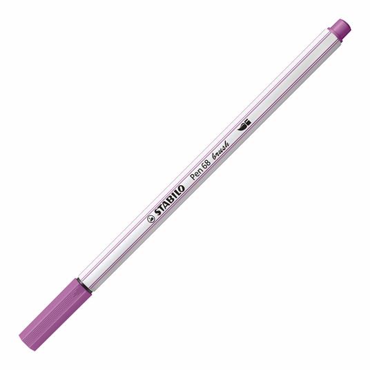 Pennarello Premium con punta a pennello - STABILO Pen 68 brush - ARTY - Astuccio da 10 - Colori assortiti - 2