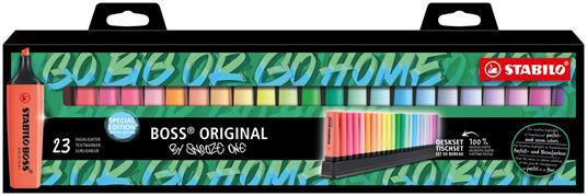 Evidenziatore - STABILO BOSS ORIGINAL Desk-Set - Snooze One Edition - 23  Colori assortiti 9 Neon + 14 Pastel - STABILO - Cartoleria e scuola