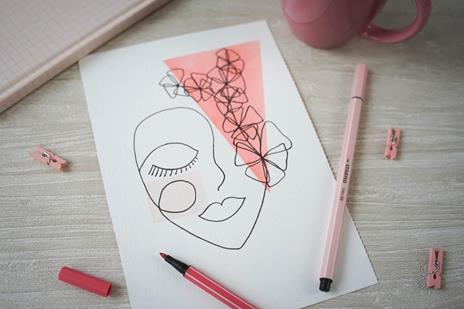 Pennarello Premium - STABILO Pen 68 - Pastellove Set - Astuccio da 15 - Colori assortiti - 6