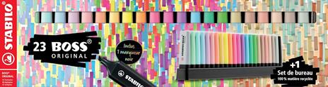 Evidenziatore - STABILO BOSS ORIGINAL - Desk-Set - Special Edition - 23 Colori assortiti - 4