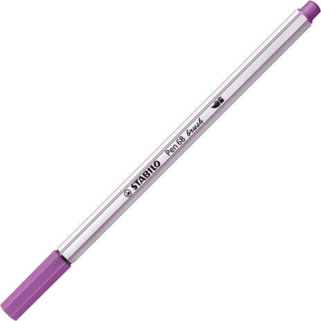 Pennarello Premium con punta a pennello - STABILO Pen 68 brush - Rollerset con 18 colori assortiti - 4