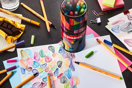 Fineliner - STABILO point 88 - ARTY - Astuccio da 45 - colori assortiti - 9