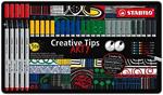 Set di punte multiple - STABILO Creative Tips - ARTY - Scatola in Metallo da 30 - CLASSIC - in 6 colori assortiti
