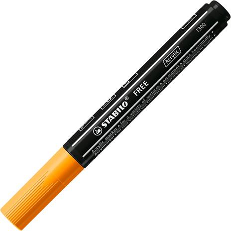 Marker acrilico - STABILO FREE Acrylic Starter Set - Pack da 11 - 4x T100, 5x T300, 2x T800C - Colori assortiti - 3