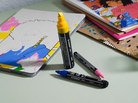 Marker acrilico - STABILO FREE Acrylic Starter Set - Pack da 11 - 4x T100, 5x T300, 2x T800C - Colori assortiti - 7