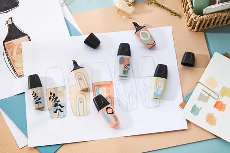 Evidenziatore - STABILO BOSS MINI Naturevibes  Pack da 5 - Colori assortiti - 4