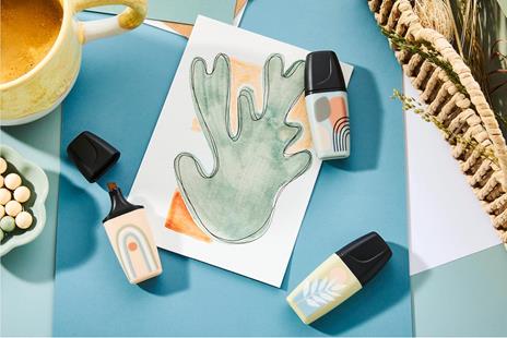 Evidenziatore - STABILO BOSS MINI Naturevibes  Pack da 5 - Colori assortiti - 5
