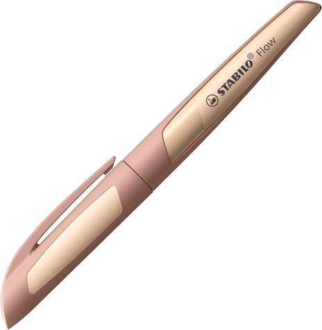 Penna Stilografica - STABILO Flow MONOCHROME in Ecru - Pack da 1 - Cartuccia inclusa - 2