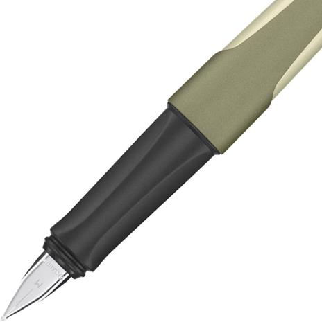 Penna Stilografica - STABILO Flow MONOCHROME in Verde Oliva - Pack da 1 - Cartuccia inclusa - 3