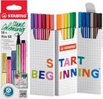 Pennarello Premium - STABILO Pen 68 - ZIG ZAG Set da 18 - Colori assortiti