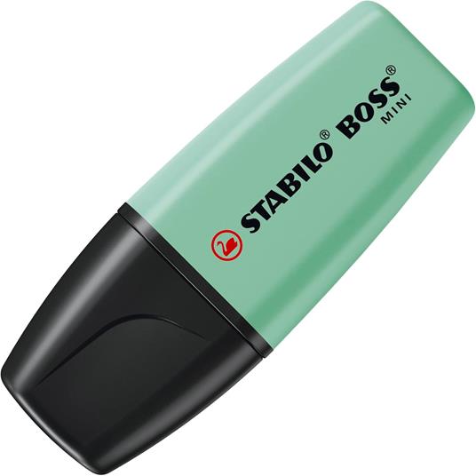 Evidenziatore - STABILO BOSS MINI Pastel - Pack da 5 - Colori assortiti - 2