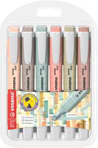 Cartoleria Evidenziatore - STABILO swing cool NatureCOLORS - Astuccio da 6 - Colori assortiti STABILO