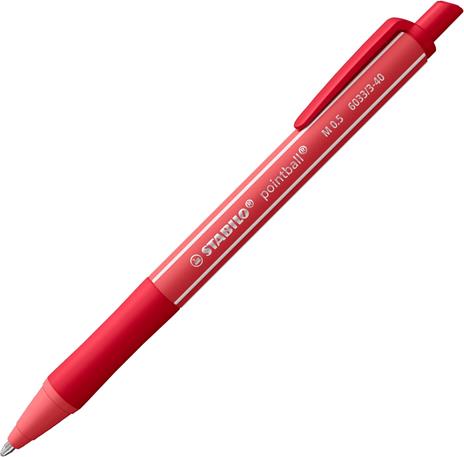 Penna a sfera Ecosostenibile - STABILO pointball colorful - Pack da 4 - Verde/Blu/Nero/Rosso - 2