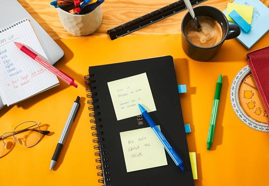 Penna a sfera Ecosostenibile - STABILO pointball colorful - Pack da 4 - Verde/Blu/Nero/Rosso - 5