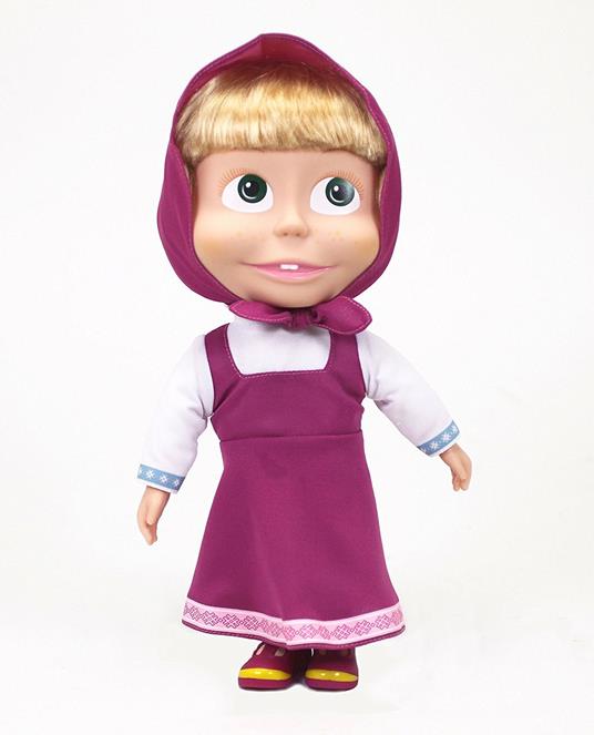 Masha E Orso. Bambola Masha 23 Cm Day & Night Con 2 Melodie Giorno E Notte. Incluso Un Pigiamino Glow In The Dark - 6