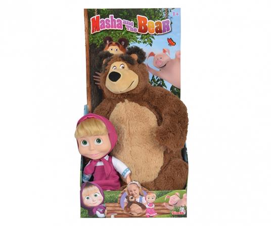Masha E Orso. Set Bambola Cm.23 Con Orso Peluche Cm.43 - 2