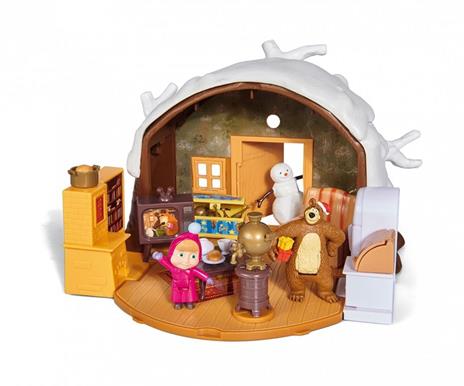 Masha E Orso. Playset Casa Inverno Con Accessori - 5