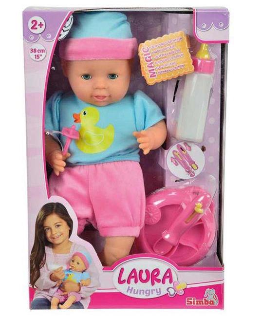 Bambola Baby Laura con Biberon Magico e Accessori - 2
