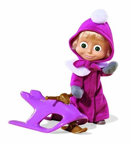 Masha e Orso. Bambola Masha con Slittino - 4