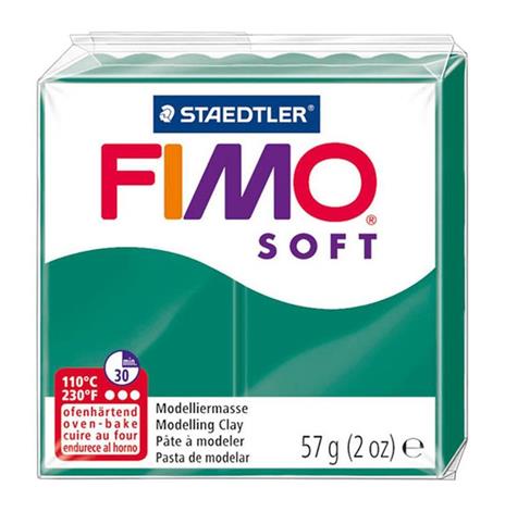 panetto fimo soft 56gr verde smeraldo 56 - 6