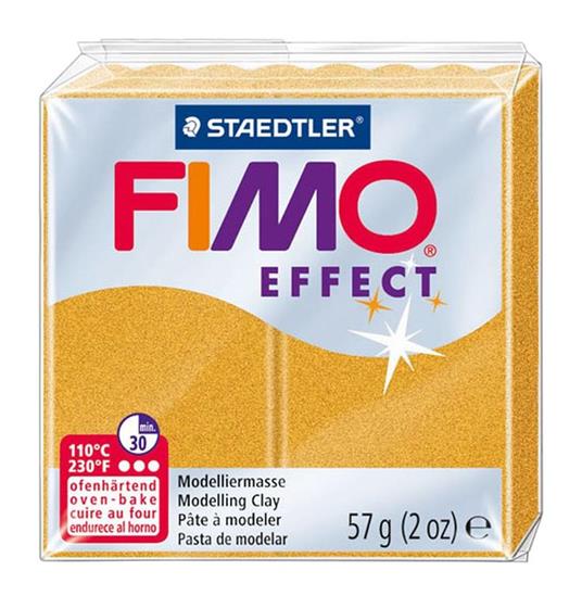 Fimo Effect Oro Metallic 57g Pasta Modellabile Hobby Scuola Arte Decoupage - 7