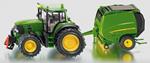 Die Cast trattore John Deere + pressa balle (1665)