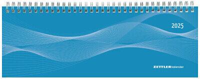 Alpha Edition - Agenda Settimanale Da Tavolo 2025, 29,7x10,5 cm, Blue, Spiralata