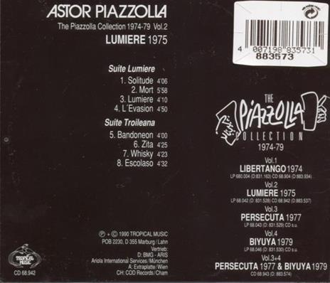 Lumiere - CD Audio di Astor Piazzolla - 2