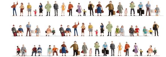Set mega assortimento personaggi in scala N NOCH 0038401