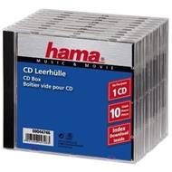 Hama CD Jewel Case Standard, Pack 10 1dischi Trasparente