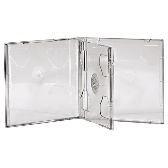 Hama CD Double Jewel Case, Pack 5 2 dischi Trasparente - 2