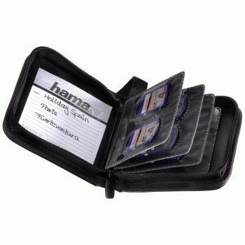 Hama Wallet 12 SD custodia per scheda di memoria Ecopelle Nero - 2
